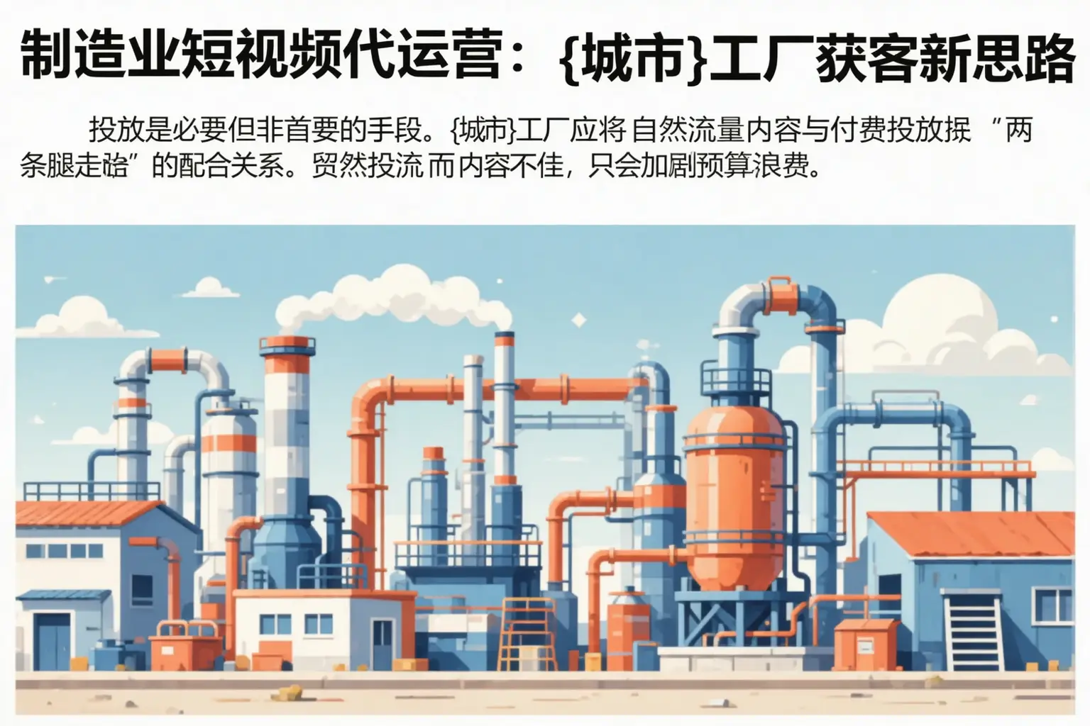 制造业短视频代运营：和布克赛尔工厂获客新思路